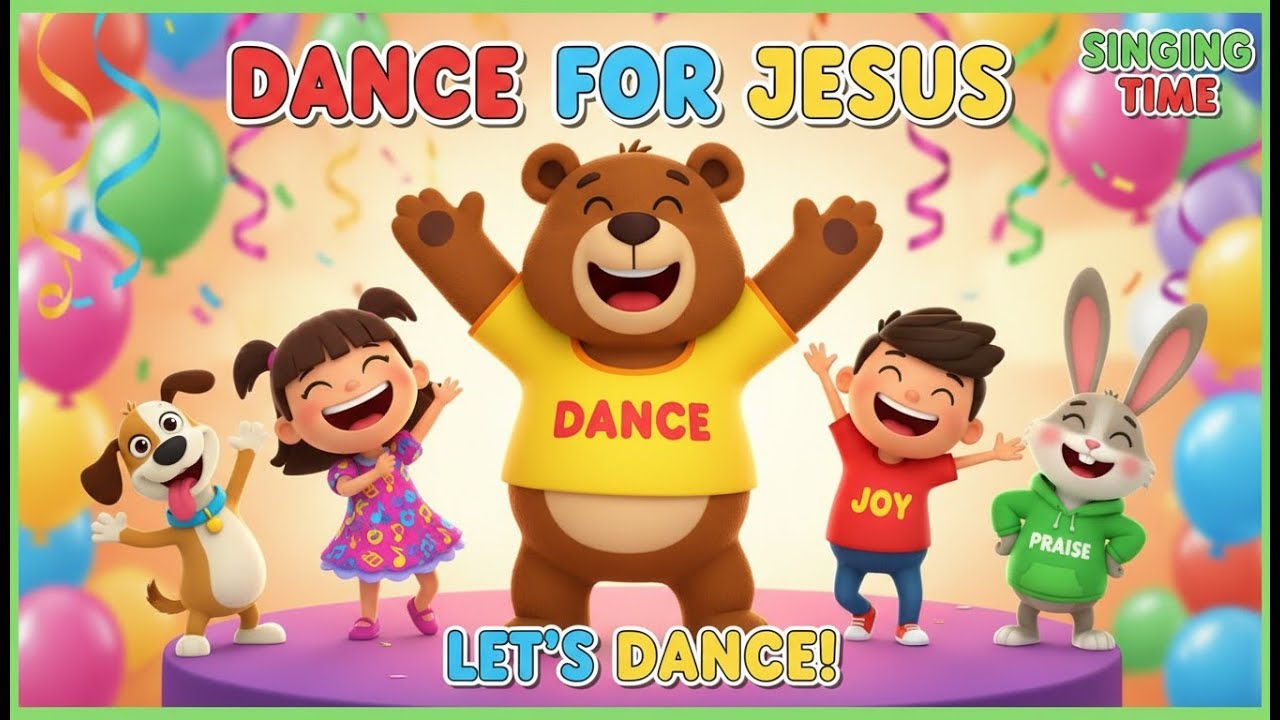 Dance For Jesus! #praiseandworship  #KidsMinistry2026  #biblesongsforkids #christianparenting