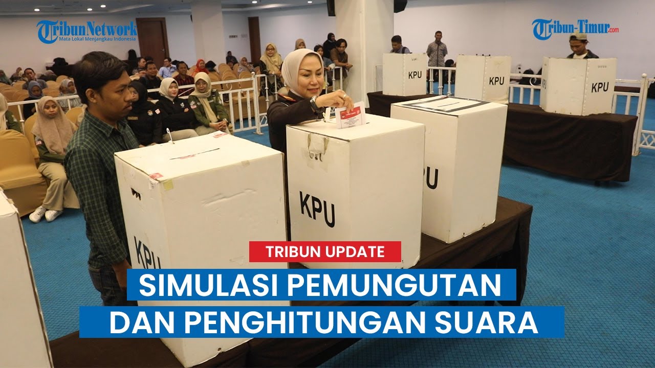 KPU Makassar Gelar Simulasi Pemungutan dan Penghitungan Suara Pemilu 2024