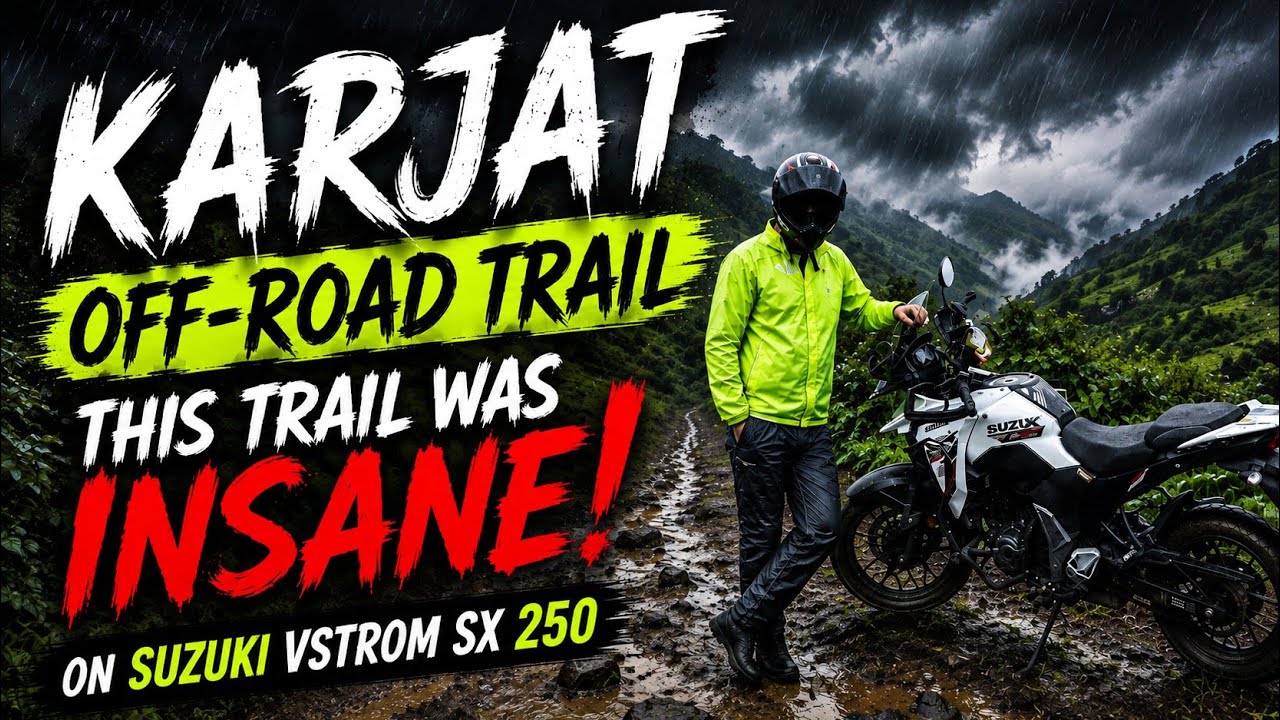 Karjat&rsquo;s INSANE Monsoon Off-Road Trail 😳 | Suzuki V-Strom SX 250 | 