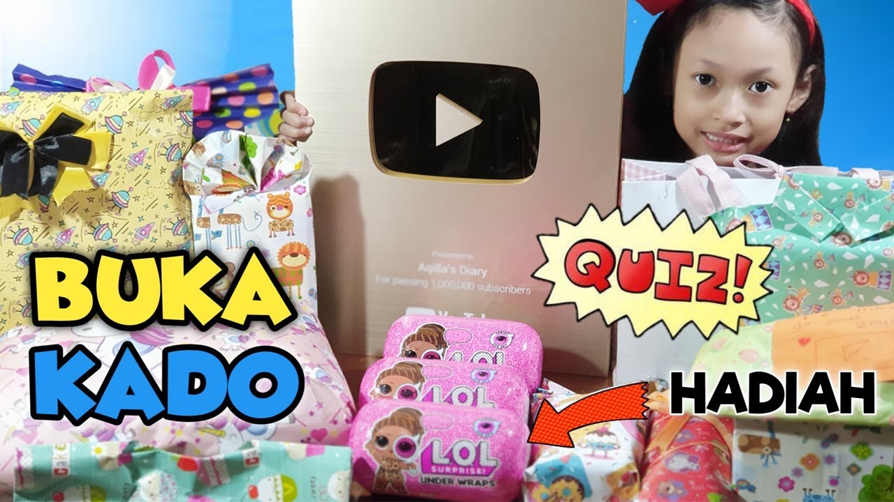 Asyik... Buka Kado Ulang Tahun Aqilla ♥ Di TUTUP Quiz Berhadiah LOL Under Wraps | Aqilla's Diary