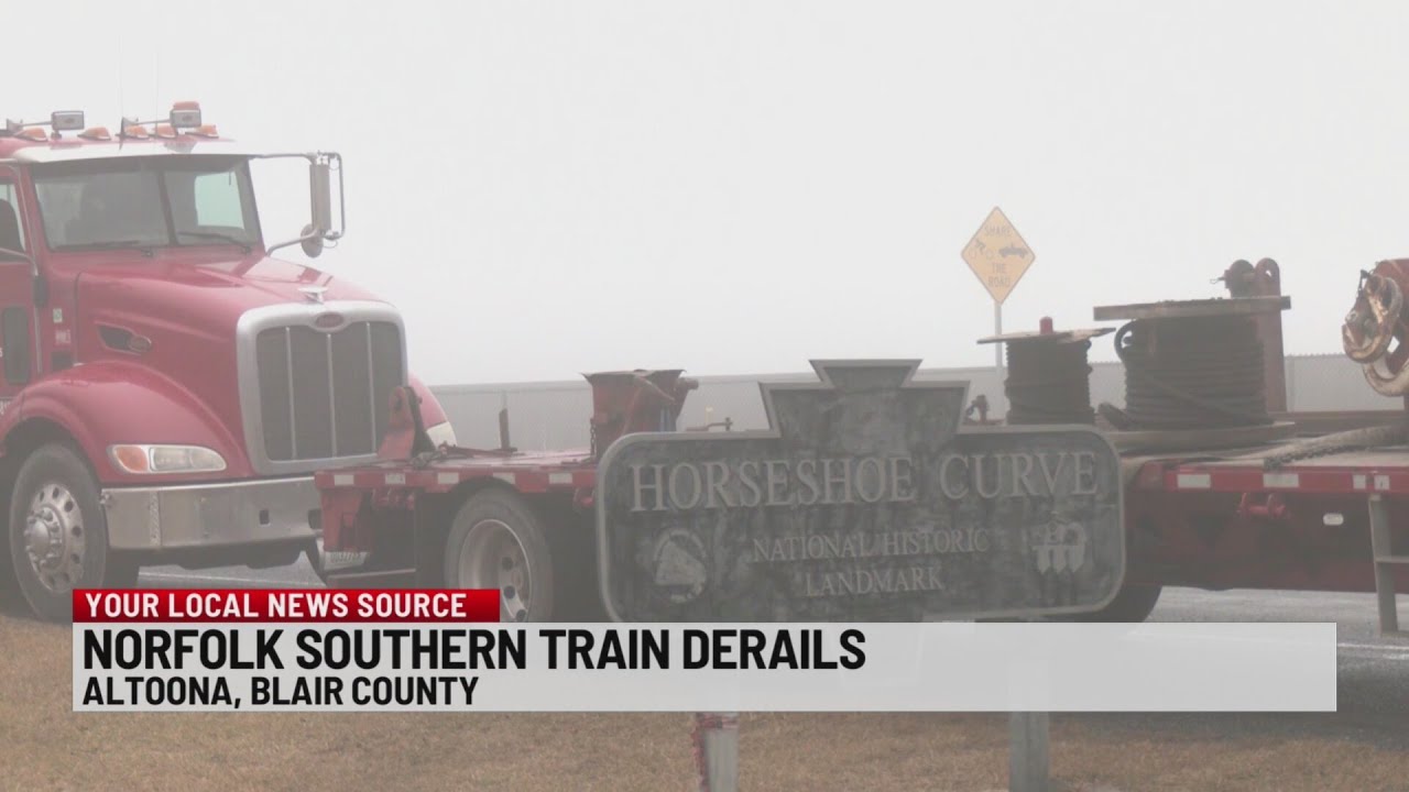Norfolk Southern train derails in western Pennsylvania