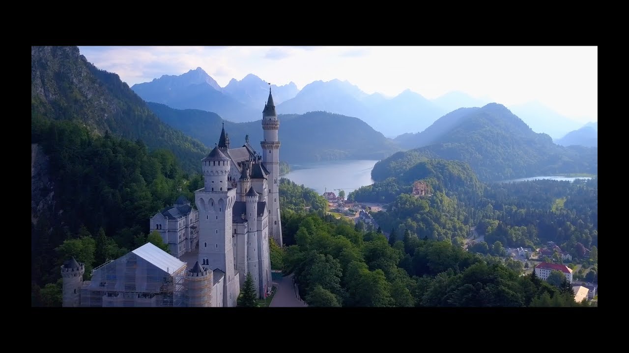 The beauty of Schloss Neuschwanstein Castle - DJI Mavic Pro 4K