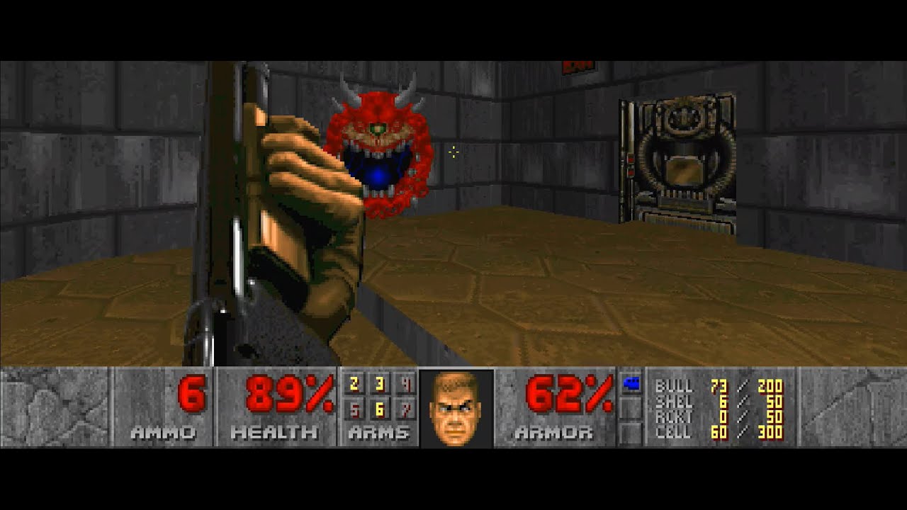 I played Classic DOOM Levels that were pure destruction
