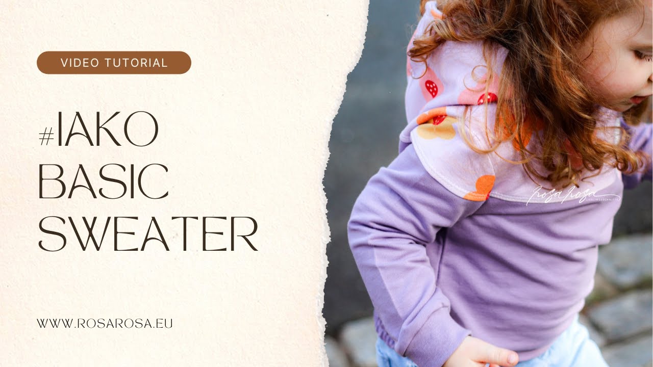 N&auml;hanleitung rosarosa #iako Basic Sweater