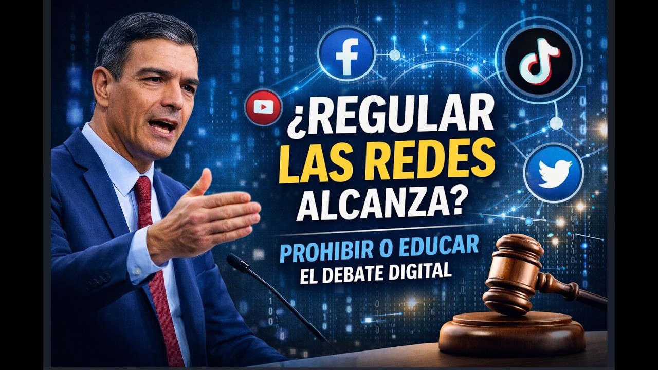¿Regular las redes alcanza? El plan de Pedro Sánchez y el futuro digital