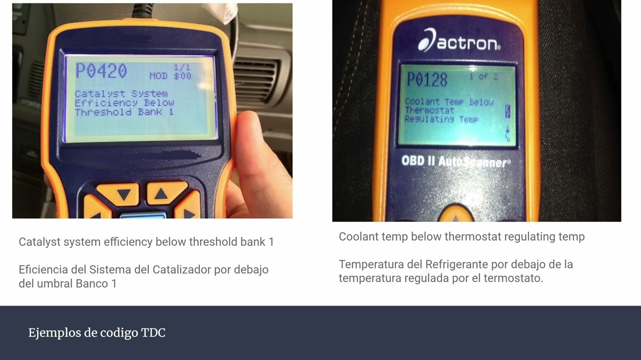 Ejemplos de c&oacute;digos DTC y su interpretaci&oacute;n