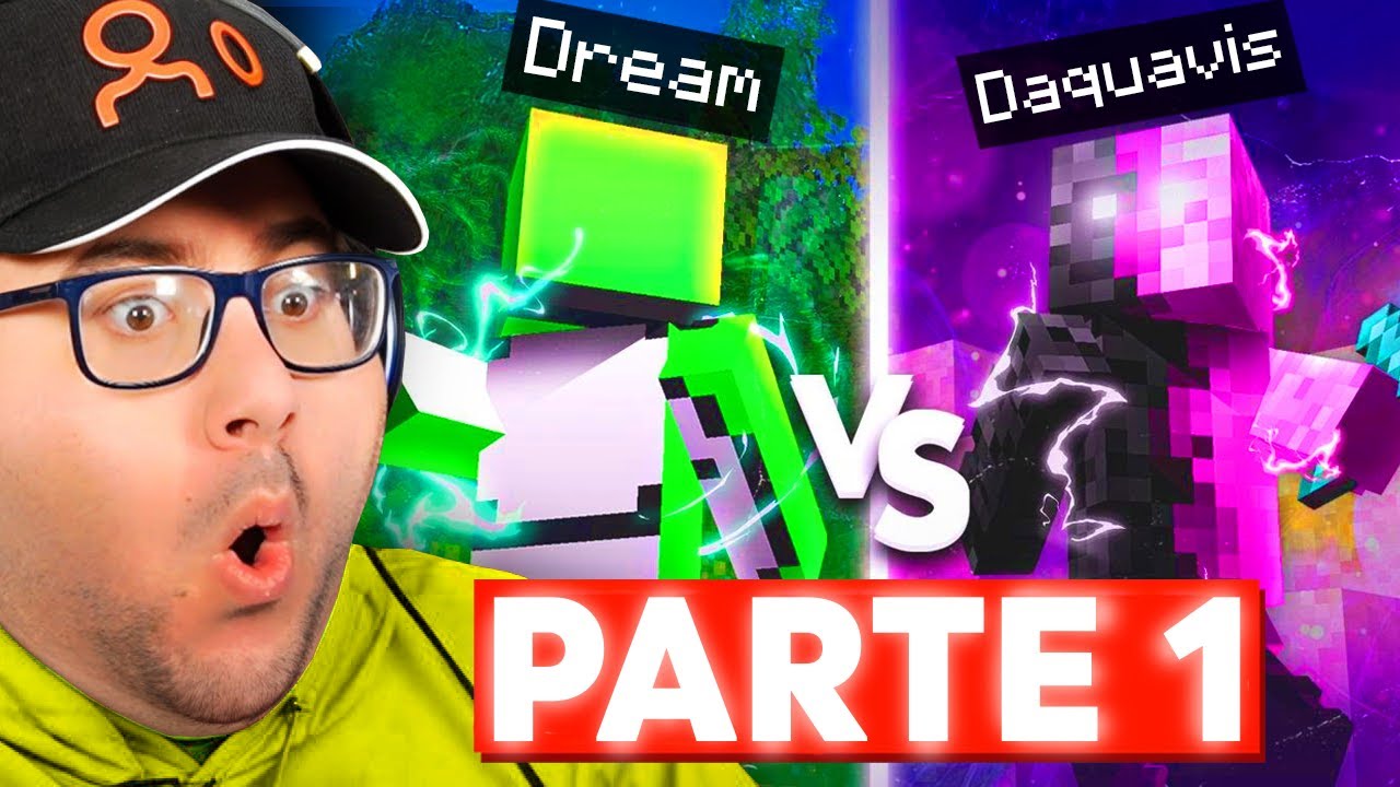 REAGISCO ALLO SCONTRO DREAM VS DAQUAVIS SU MINECRAFT! (Parte 1)