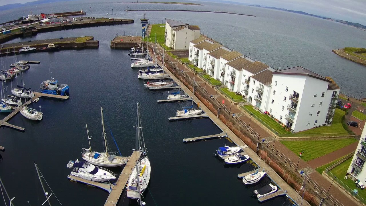 Ardrossan harbour high altitude flying and some fun