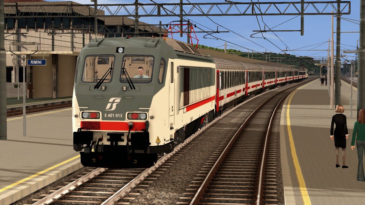 TRAIN SIMULATOR: INTERCITY 611 DA RIMINI A PESARO [E401]