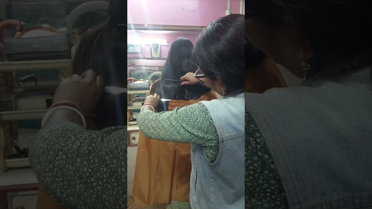 U shape for long to short hair cutting  full video tutorial💖🥰 (@Swapna Beauty space)