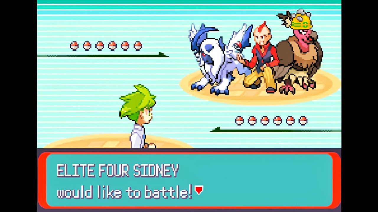 Pokemon Emerald: Wally's Quest - Elite Four Sidney, Hoenn League Match 1 (Singles, Hard Mode)