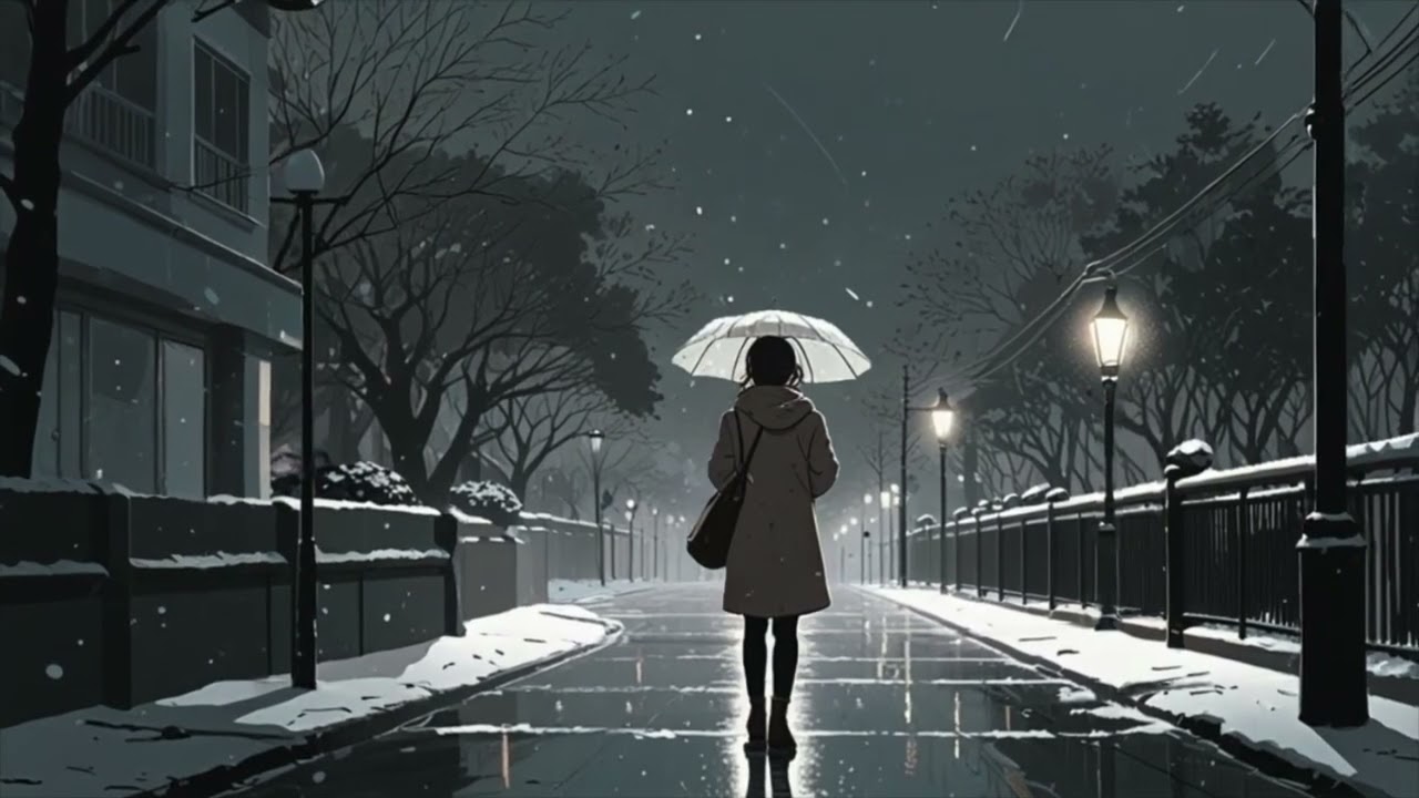 lonely walk in the snow ❄️ Lo-Fi I BGM