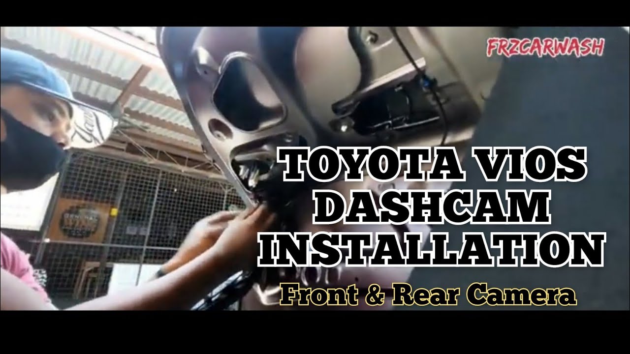 Toyota Vios Dashcam Installation front and back Camera. QCY F11 PLUS Wifi #frzcarwash