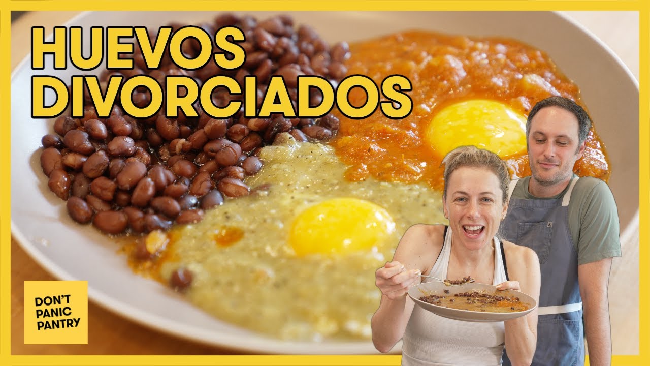 My Favorite Eggs for Breakfast: Easy Huevos Divorciados with TWO Homemade Salsas