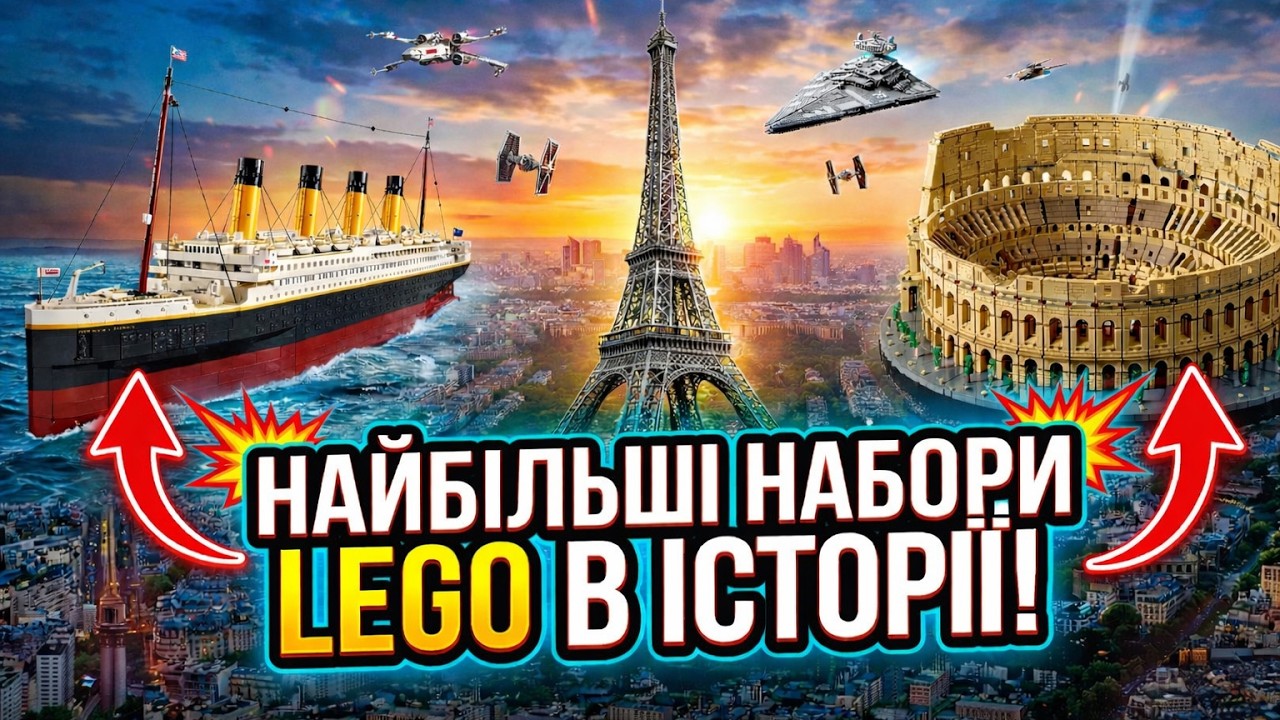 Гіганти з пластику | ТОП 10 НАЙБІЛЬШИХ наборів LEGO в історії!