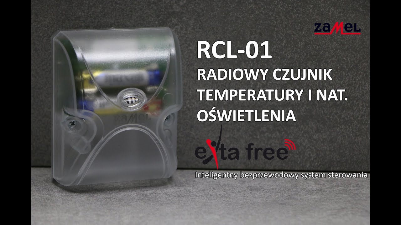 RCL-01 Radiowy czujnik temperatury i natężenia oświetlenia exta free Zamel