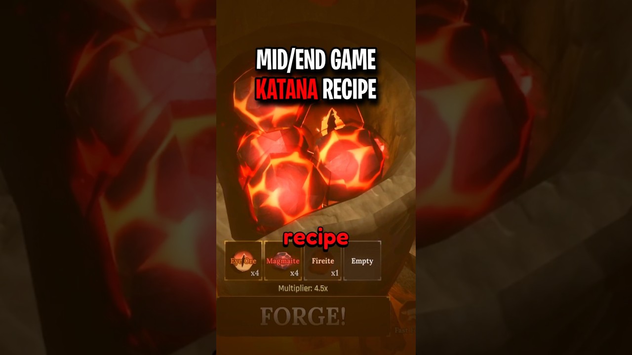 Best End Game Katana Recipe in The Forge (ROBLOX)
