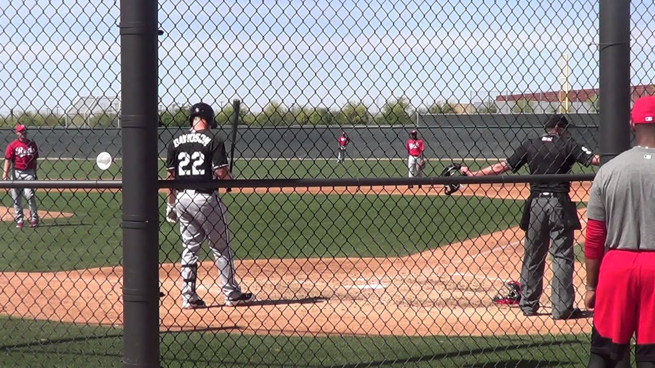 Matt Davidson hitting, second at bat - 03/25/15