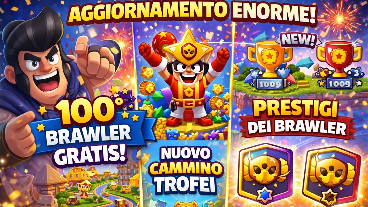 NUOVO AGGIORNAMENTO ENORME DI BRAWL STARS * 100esimo BRAWLER * - BRAWL STARS