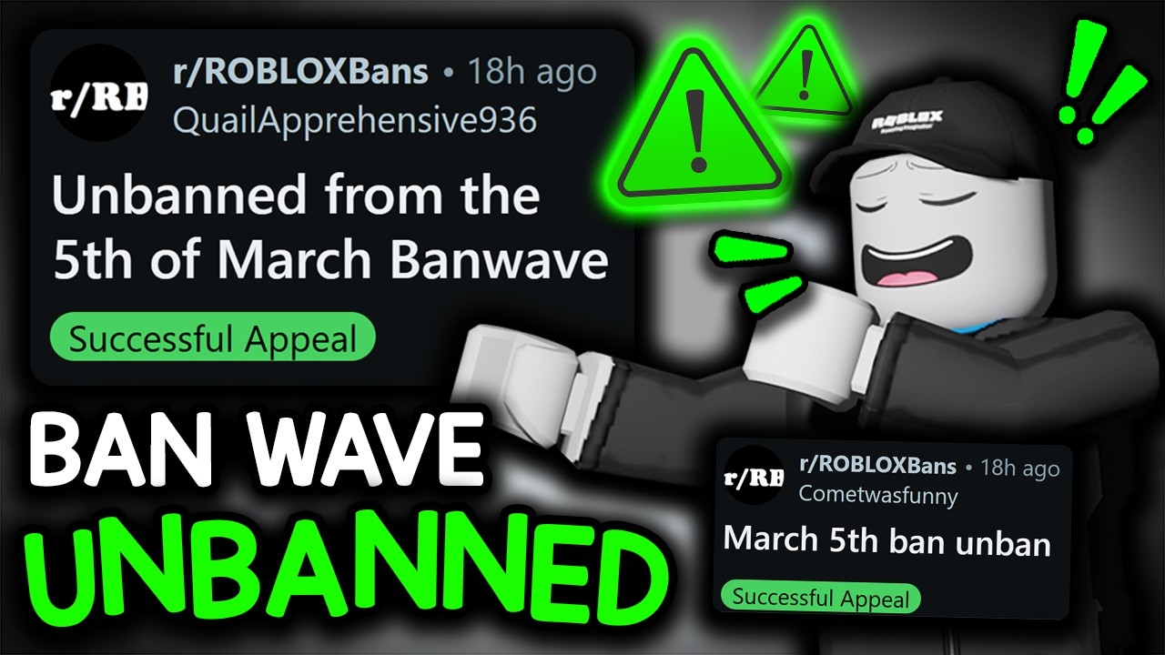 Волна банов в Roblox... Разбан