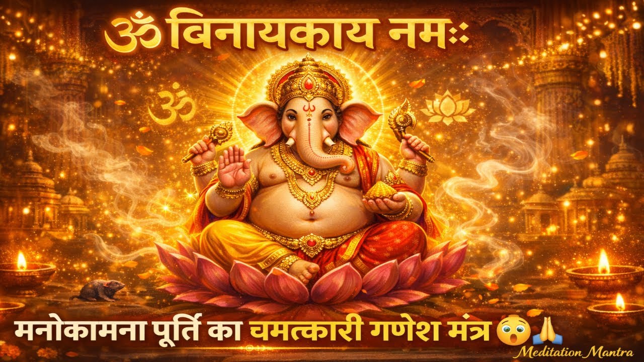 Om Vinayakaya Namah Mantra | Ganesh Ji Meditation | Remove Obstacles & Success