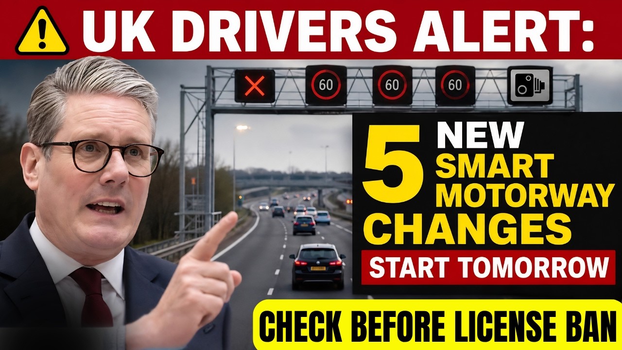 ⚠️ UK Drivers Alert: 5 New Smart Motorway Changes Start TOMORROW | Don&rsquo;t Get Fined