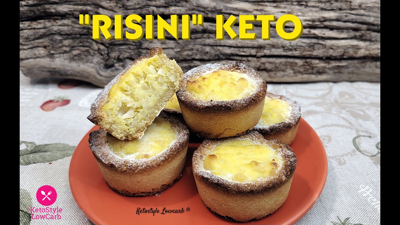 DOLCETTI RISINI KETO con pasta frolla e crema pasticcera Keto diet Low carb facile e veloce