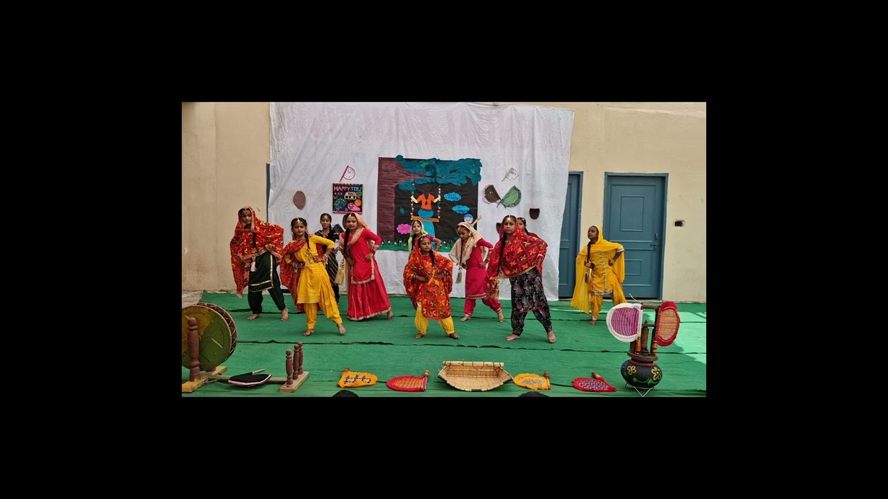 Dance performance by 3rd to 5th Class girls on Teej Celebration 😍😍