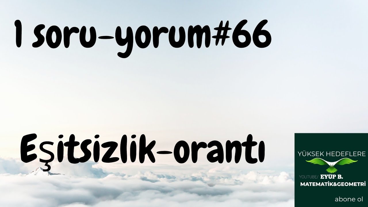 Şaşırtıcı,iyi,sağlam  iki tyt sorusu ephesus akademi'den #1soruyorum #66