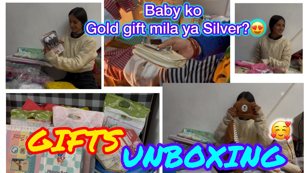 Unboxing Baby’s NAMING CEREMONY gifts 🎁! Kajal bohra 03