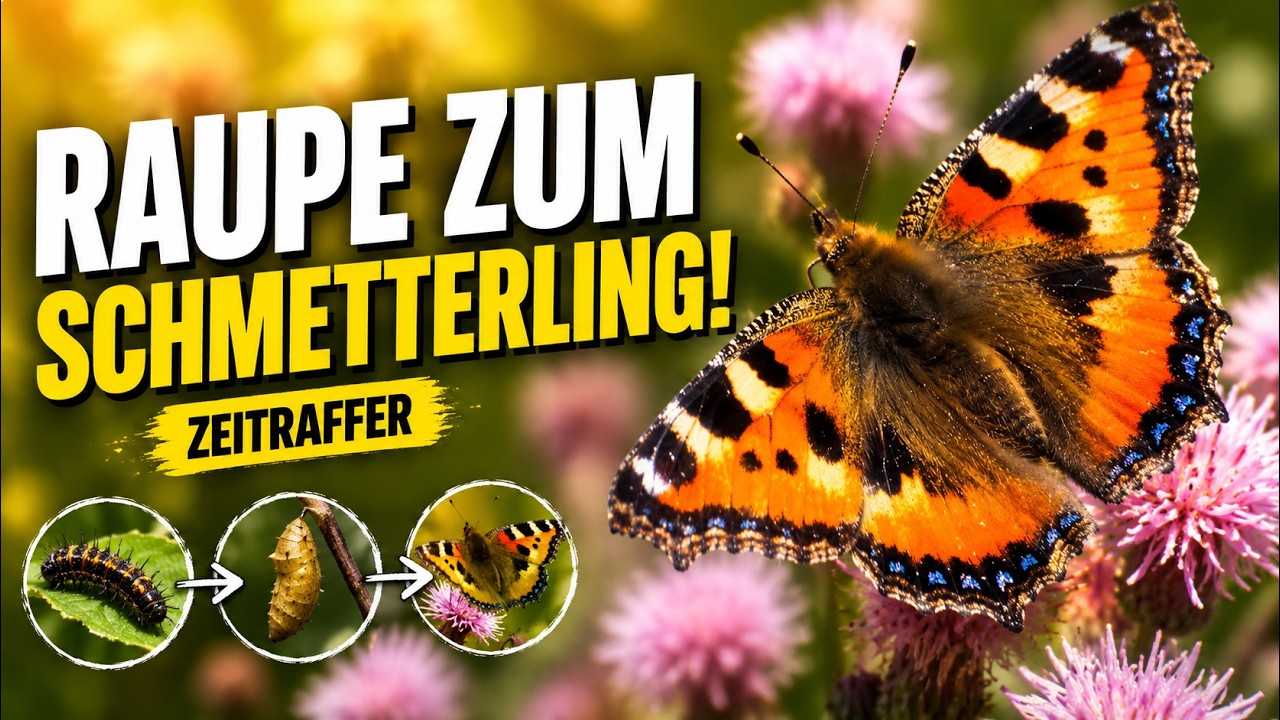 Von der Raupe zum Schmetterling | Verwandlung im Zeitraffer