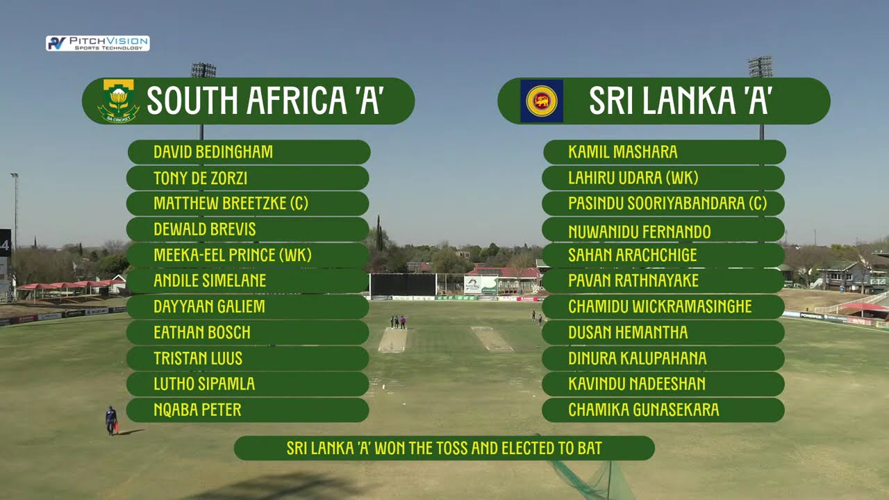 Live Cricket | South Africa A vs Sri Lanka A | 3rd Unofficial ODI