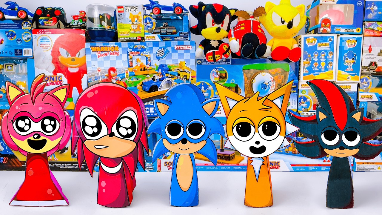 Unboxing Sonic The Hedgehog Toys Collection | Sonic, Knuckles & Shadow Lego Mystery Box Collection
