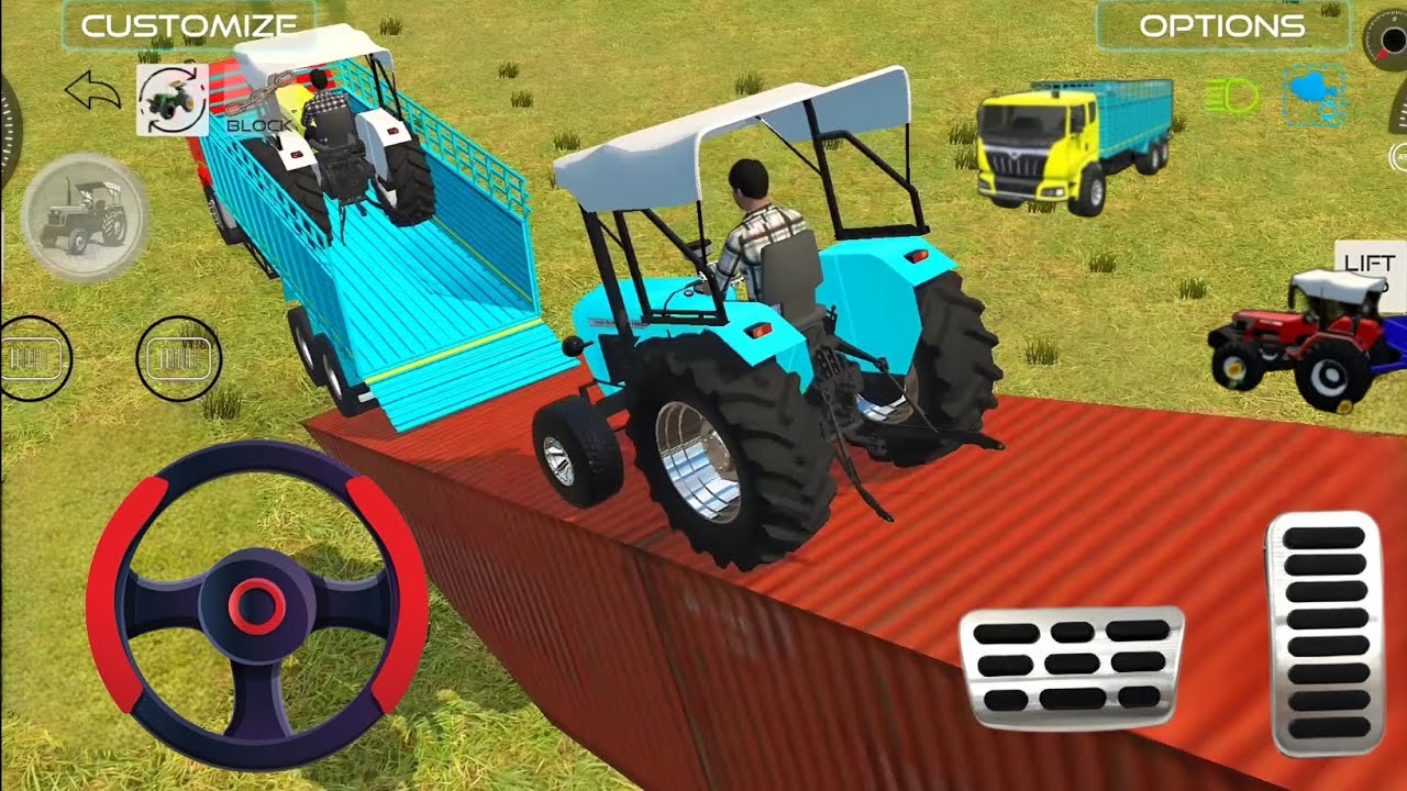 Drive tractor and truck in game 🔥#tractor #truck 