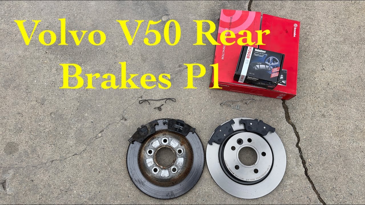 Volvo C30, C70, S40, V50.  P1  platform rear brakes replacement.