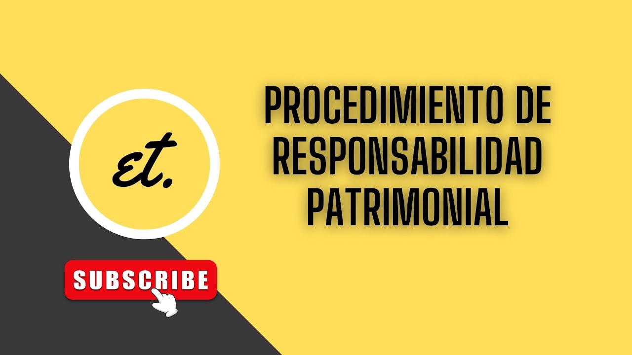 Procedimiento de RESPONSABILIDAD PATRIMONIAL. Ley 39/2015|deadet  #derechoadministrativo