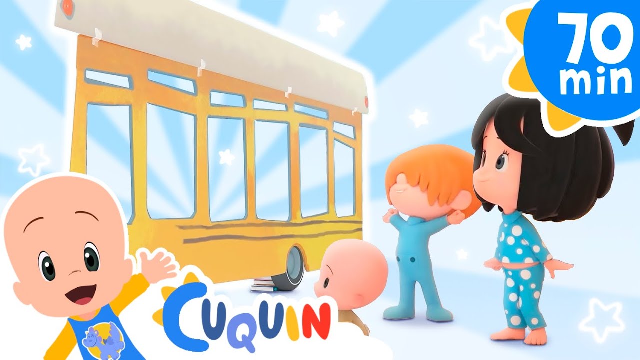 The wheels on the bus and more Nursery Rhymes by Cleo and Cuquin | Children Songs