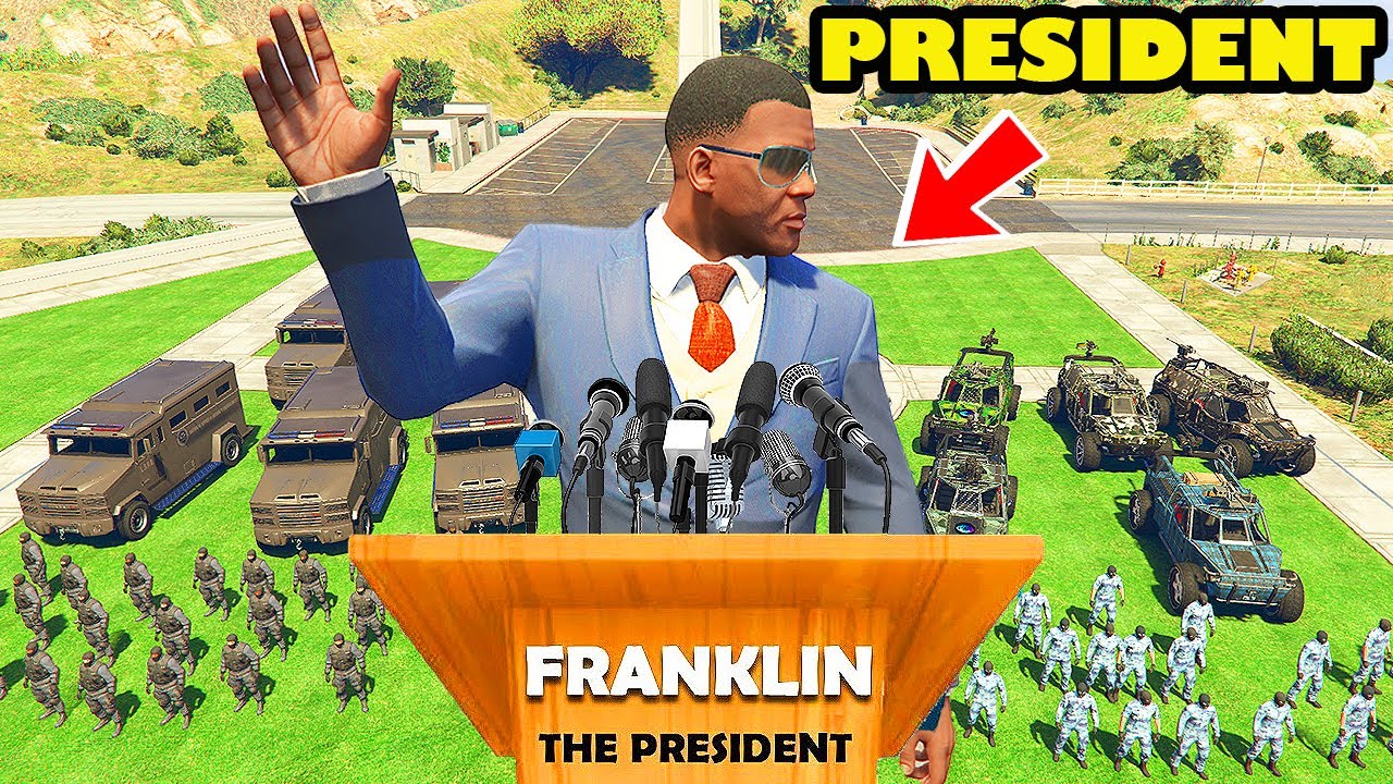 Franklin Become PRESIDENT and Raid on SWAT Headquarter in GTA 5 | SHINCHAN and CHOP