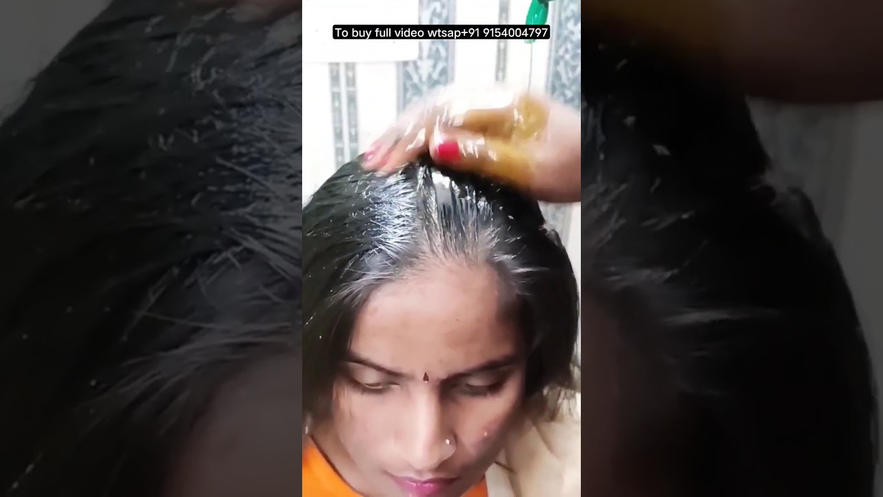Oilhair massage #shorts #ytshorts #hairoiling #heavyoiling #oilinghair #asmr #relax #babitasgallery