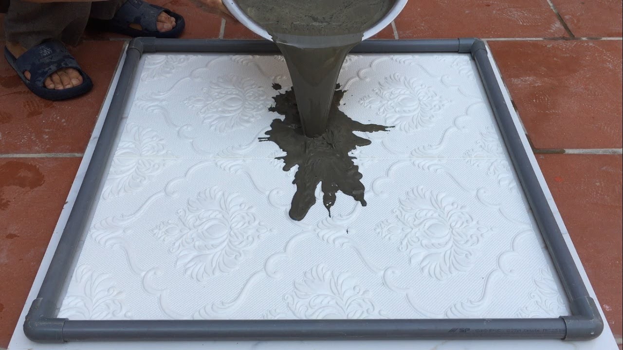 How to make a table from pvc pipes and sand cement
