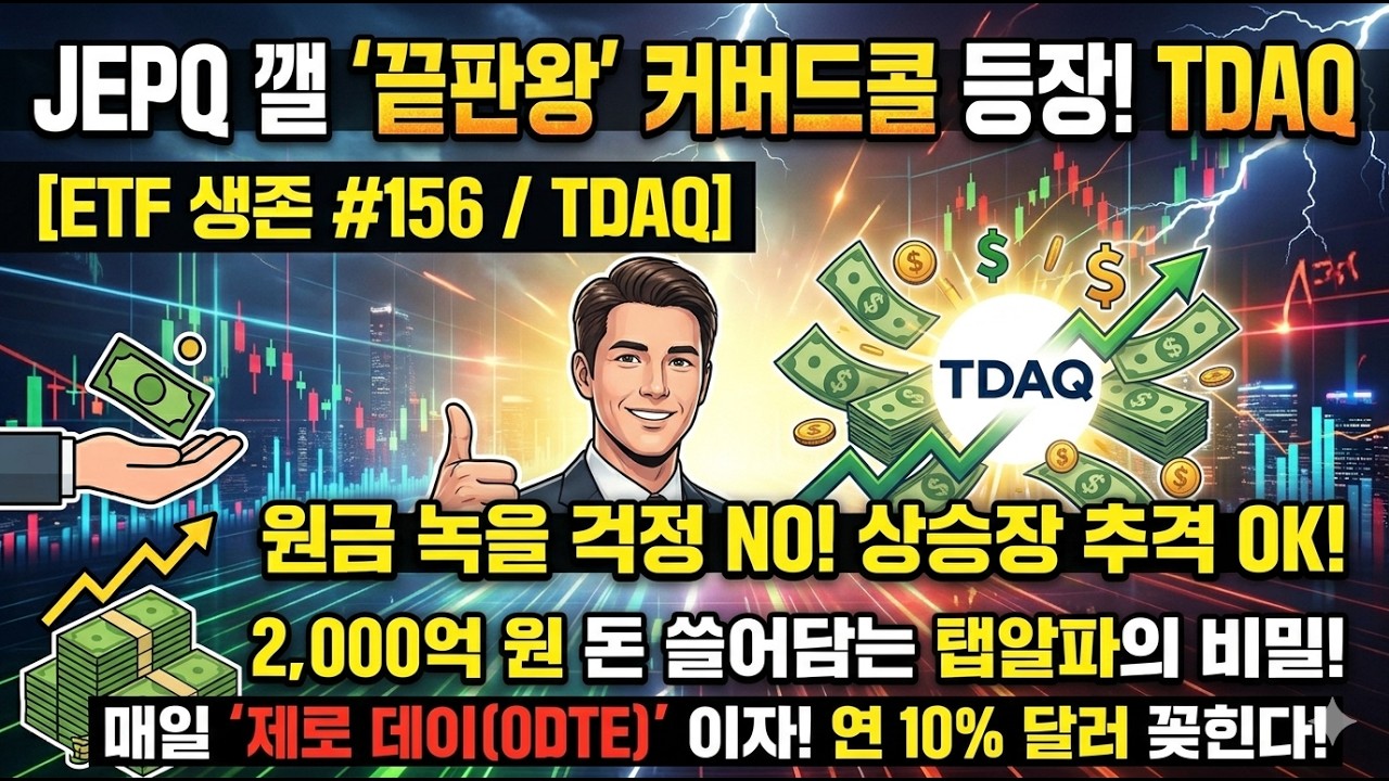 [ETF 생존 #156] QYLD처럼 원금 안 녹습니다! 0DTE 옵션으로 나스닥 상승장 다 발라먹는 TDAQ