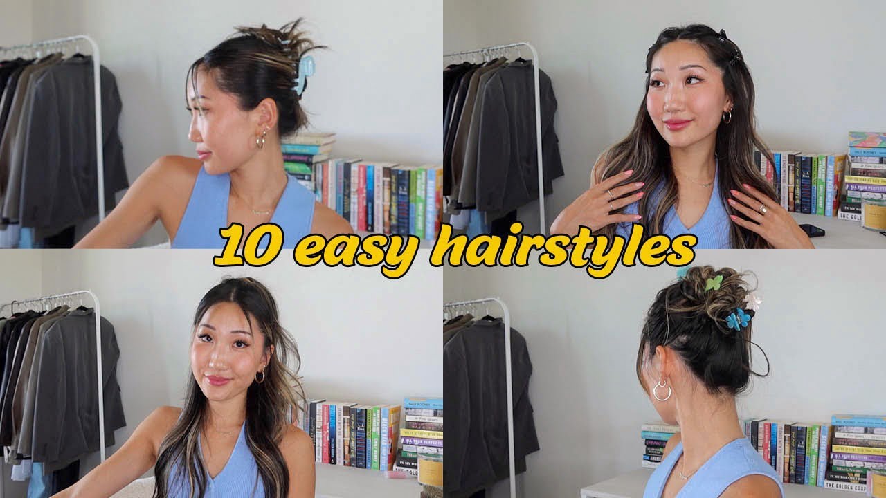 10 quick and easy hairstyles (favorite trendy hairstyles)