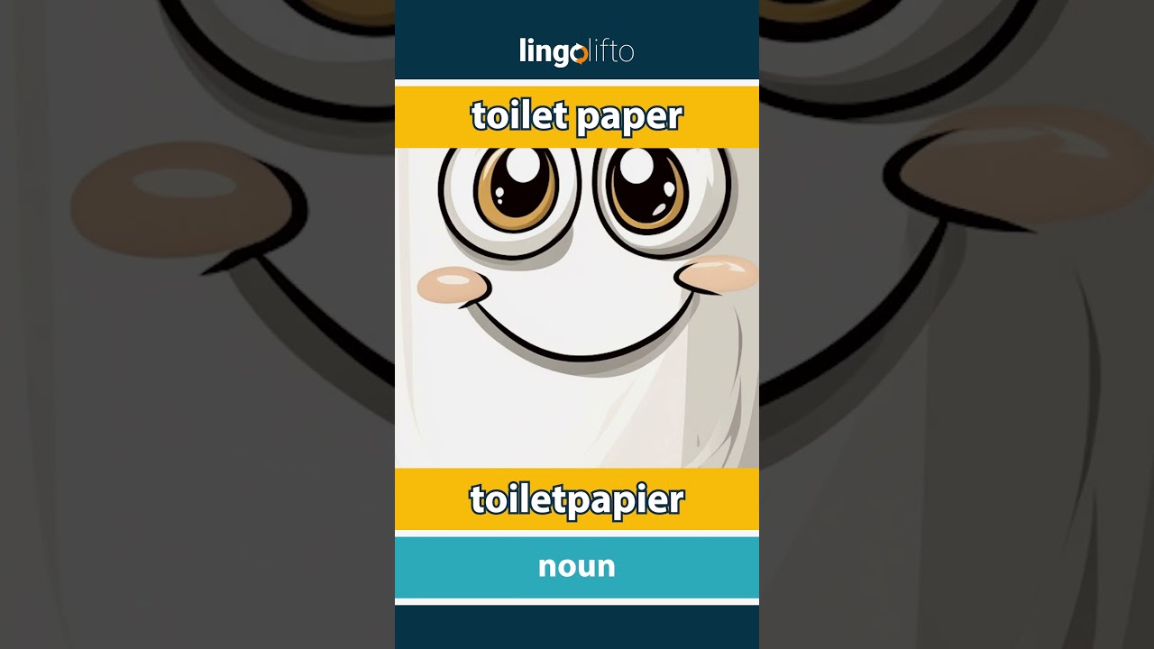 🇬🇧🇳🇱 toilet paper - toiletpapier : learn English : laten we Engels leren : vocabulary builder