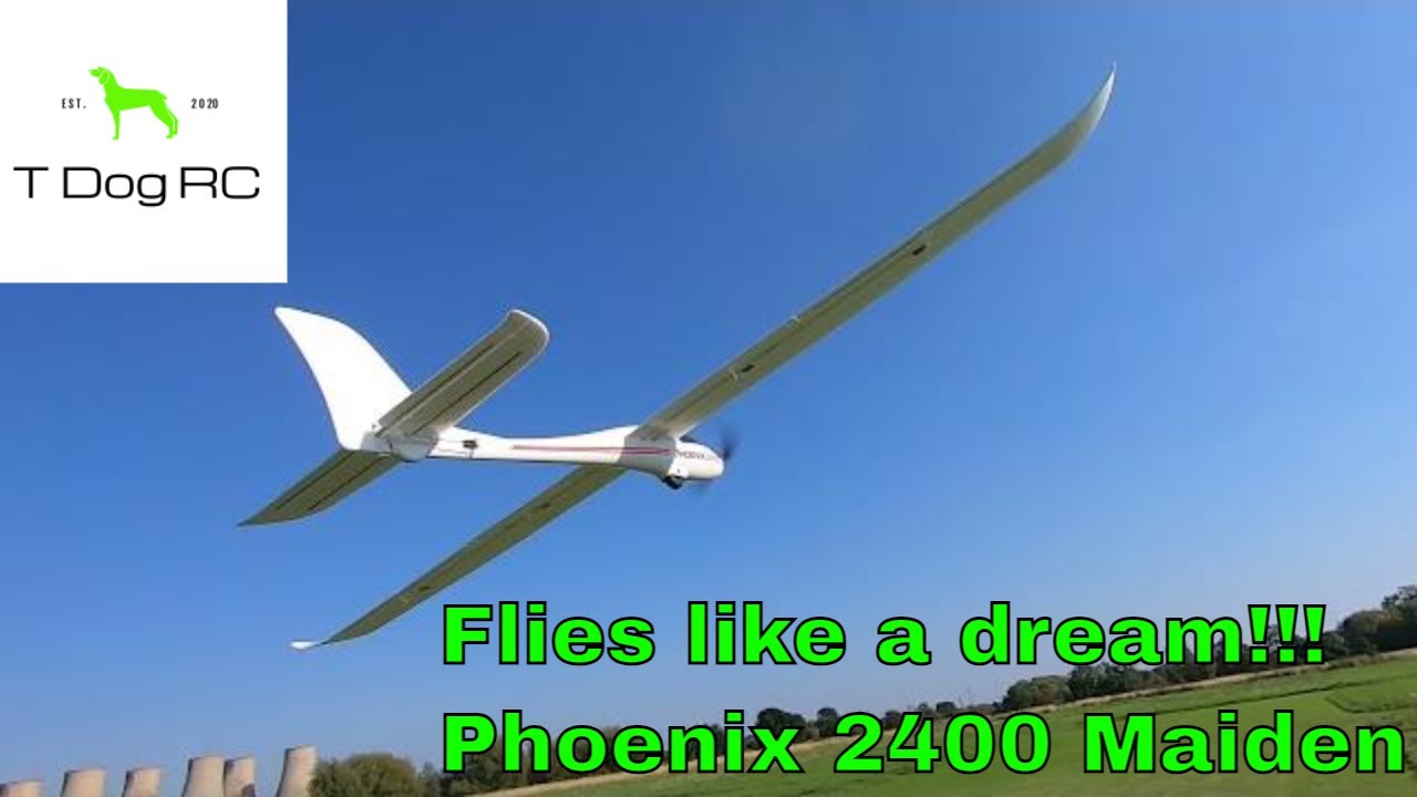 Volantex Phoenix 2400 RC glider - Maiden!!!