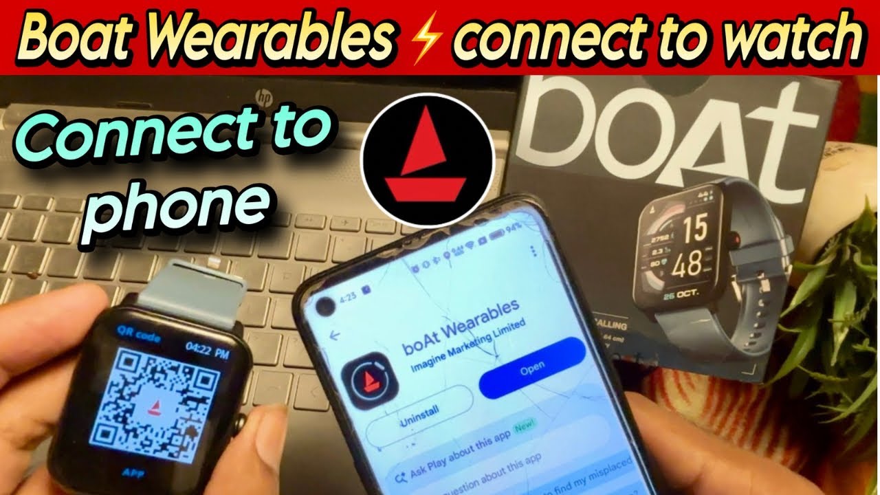 How to connect boAt smartwatch to the app | Connect boAt wearable watch to phone