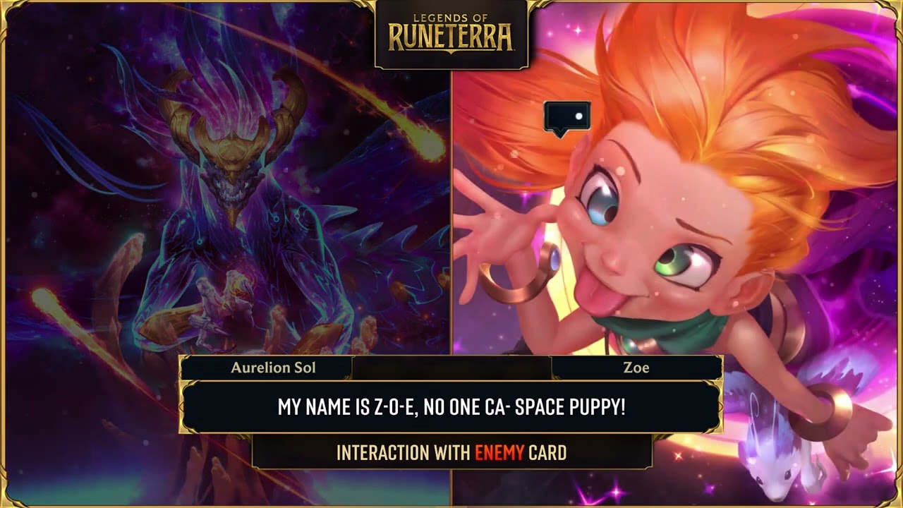 Aurelion Sol (French) — Dialogue Interactions in LoR (Legends of Runeterra)