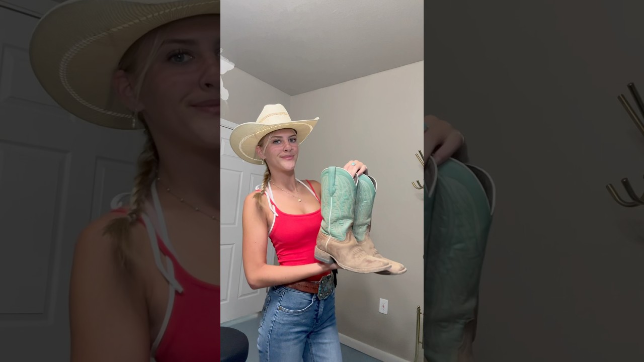 cowgirl grwm! #horseriding #grwm #cowgirl #cowboygirl #westernstyle #westernlifestyle #cowgirlboots