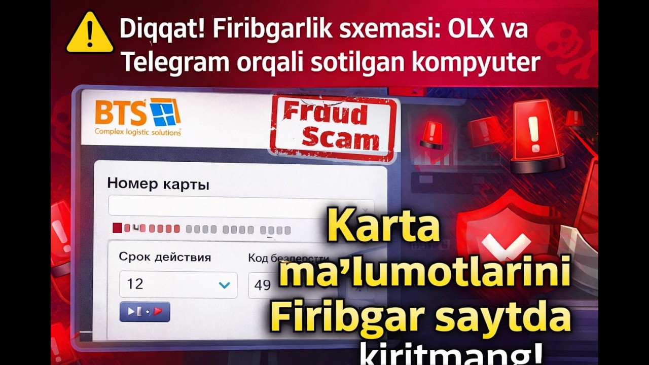 Firibgarlar yangi usul topdi, ehtiyot bo'ling!