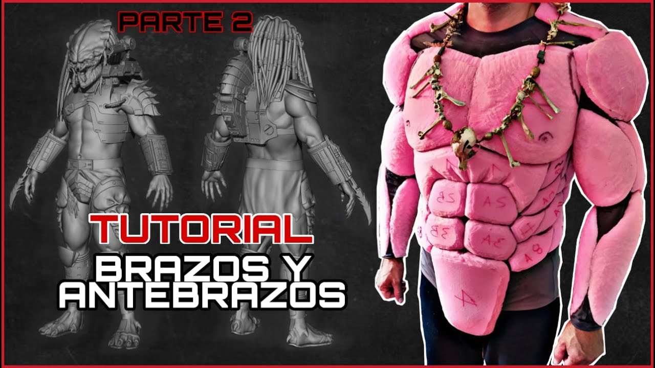 Como Hacer El Traje De Depredador Parte 2 -Brazos-