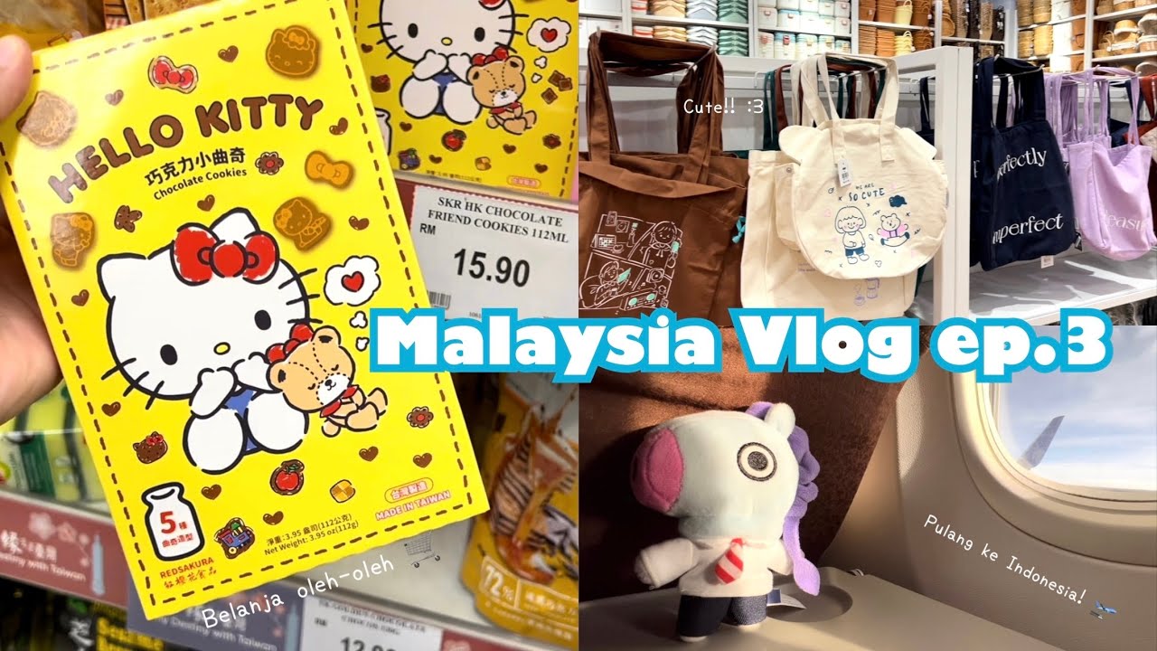 Malaysia vlog 🇲🇾 ep.3 : Belanja oleh-oleh, recommended resto, shopping, ketemu army! 💜